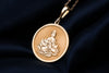 14K Solid Gold Buddha Lotus Charm Necklace, Silver Buddha Necklace, Gold Buddha Zen Pendant, Dainty Buddha Lotus , Rose Gold Buddha Lotus