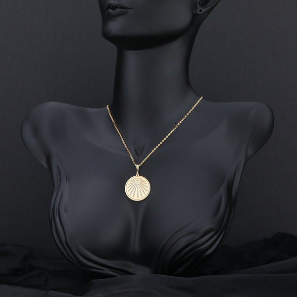 Cross Sacred Emblem Necklace - 14K Gold Handcrafted Talisman, Personalized Redemption Amulet, Eternal Faith Symbol, Christian Heritage Gift