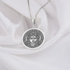 Silver Durga charm necklace, Shakti pendant, Parvati amulet, Kali-inspired charm, boho style, Hindu goddess symbol, spiritual protection, handcrafted, unique gift, feminine layering, resilience, lightweight, versatile, daily wear.