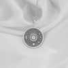 Sterling Silver Sun Necklace, artisan celestial pendant, dainty astrology charm for women, unique gift idea, minimalist boho-inspired jewelry design.