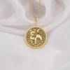 Elegant 14K Solid Gold French Bulldog pendant, featuring a finely detailed dog medallion. A perfect pet lover’s charm, symbolizing loyalty, companionship, and protection, making it a meaningful gold Frenchie necklace for dog enthusiasts.