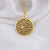 14K Gold Medusa Pendant Necklace – A powerful symbol of Greek mythology, featuring the iconic Medusa design with intricate details, representing strength and transformation. Perfect for lovers of mythical jewelry.