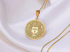 goddess tara necklace, Hindu goddess tara amulet, Tara Gold Amulet, Tara Silver Amulet, Tara Silver Medallion, Tara Goddess Rose Gold charm, Tara Pendants, Tara Charm Necklace, Dainty Hindu Tara Charm, Hindu Coin Necklace , Tara chain
