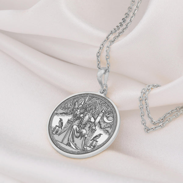 14K Gold Odin Pendant, Viking's father, Viking Pendant, Paganism necklace, Odin valhalla, Odin silver Peendant, Viking Pendant gift