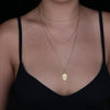 14K Solid Gold Day of the Dead Pendant necklace - Dia de los Muertos Skull Jewelry, Handmade Mexican Heritage Gift