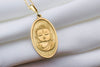 14K Solid Gold Buddha CharmNecklace, Silver Buddha, Buddha Amulet, Siddhartha Gautama Necklace, Rose Buddha Necklace