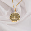 real Gold Tree of Life pendant, featuring a beautifully engraved Mother Nature medallion with deep roots and flourishing branches. A meaningful gold spiritual necklace, symbolizing growth, balance, and divine feminine energy.