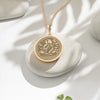 14K solid gold Zhuangzi-inspired necklace featuring an intricate butterfly dream design, symbolizing transformation, mindfulness, and Taoist philosophy. A perfect statement piece for lovers of spiritual and symbolic jewelry