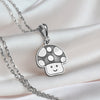 14KGold and Silver Cute Mushroom Pendant - Whimsical Toadstool Charm for Nature Lovers, Handmade Fairycore Jewelry, Nature lover gifts