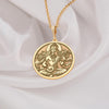 Gandharva gold necklace, Celestial musician jewelry, Divine musician pendant, Mythological gold necklace, Gandharva inspired jewelry, Gandharva themed necklace, Gandharva gold charm, Gandharva motif pendant, Gandharva jewelry , Gandharva gold locket.