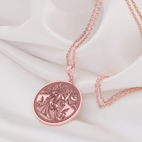 14K Gold Odin Pendant, Viking's father, Viking Pendant, Paganism necklace, Odin valhalla, Odin silver Peendant, Viking Pendant gift