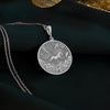 Silver Pegasus Charm Necklace, flying horse, Pegasus, also known as a horned flying horse. This silver necklace symbolizes freedom. Choose between a silver pendant or silver medallion, each custom-made to order for lovers of fantasy jewelry."