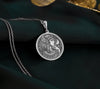 Sterling silver Cleopatra necklace featuring intricate Egyptian motifs, perfect for history and mythology enthusiasts