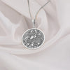 Indra silver necklace, Indra deity silver necklace, Mythology-inspired silver necklace, Indra jewelry in silver, Luxury silver necklace inspired by Indra, 925 silver Indra necklace for women, Handmade Indra deity silver pendant,
