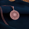 Rose gold plated sun necklace showcasing a celestial solar pendant. A feminine and trendy jewelry piece for astrology lovers, minimalist fans, or as a unique handmade gift. Perfect for layering, daily wear, or special occasions.