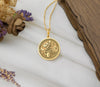 14K Gold Bastet Necklace – Handmade Solid Gold Egyptian Cat Pendant Charm