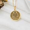 Gold Kali pendant necklaceKali Protection PendantHindu goddess Kali pendantSolid gold Kali charmKali jewelry in goldKali medallion necklace goldKali amulet necklace gold14k gold Hindu deity pendantHandmade Kali pendant gold
