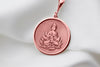 14K Solid Gold Buddha Lotus Charm Necklace, Silver Buddha Necklace, Gold Buddha Zen Pendant, Dainty Buddha Lotus , Rose Gold Buddha Lotus