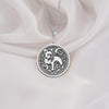 Intricately detailed 925 Sterling Silver French Bulldog pendant, designed with a classic dog silhouette. A perfect silver pet charm, symbolizing devotion and companionship, making it a wonderful gift for French Bulldog owners.