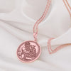 14K Solid Gold Hercules Nemean Lion Necklace, Heracles Slaying Nemean Lion, Hercules' fight with the Nemean lion, Hercules Gift Pendant