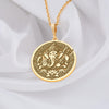 14k gold Ganesha pendant necklace, embodying the Hindu deity of wisdom and prosperity. This meticulously handcrafted charm radiates elegance, perfect for layering or as a meaningful statement piece symbolizing good fortune and blessings.