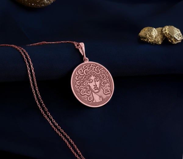 "Rose Gold Charm Necklace featuring a delicate, minimalist design. Perfect for everyday wear or special occasions. Rose gold-plated, adjustable chain. A great gift for women who love elegant, modern jewelry and dainty accessories."