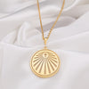 Cross Sacred Emblem Necklace - 14K Gold Handcrafted Talisman, Personalized Redemption Amulet, Eternal Faith Symbol, Christian Heritage Gift
