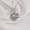 Asura silver necklace, Hindu Asura silver pendant, Asura mythology silver necklace, Silver Asura demon necklace, Asura warrior silver pendant, Silver Asura charm necklace, Mythical Asura silver jewelry,