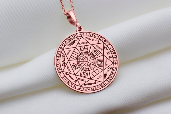 14K Gold Seven Archangels, Archangel Necklace, Angel Jewelery, Archangel Pendant, Guardian Angel, Archangel Gabriel, Uriel
