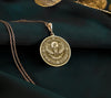 Gold Plated Horus Necklace with a detailed Egyptian Falcon Pendant. Handmade and symbolic, ideal for mythology enthusiasts. A unique and affordable spiritual jewelry gift for birthdays, anniversaries, or special occasions.