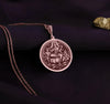 Rose Gold Plated Parvati and Sons charmLocket, a beautifully detailed Hindu goddess featuring Parvati with her divine sons, Ganesha and Kartikeya. This spiritual gold charm embodies protection, guidance, and the sacred bond of Shiva’s celestial family.