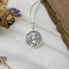 Silver Lilith necklace pendant, a charm of strength and mystery. This lightweight piece is crafted for daily wear or layering, making a unique gift inspired by Lilith’s myth. Elegant, minimalist, and versatile for any style.
