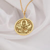 Saraswati gold necklace, Gold Saraswati pendant,Saraswati charm necklace, Saraswati gold jewelry, Goddess Saraswati pendantGold Hindu charm, Saraswati gold charm, Gold Saraswati necklace, Saraswati goddess jewelry, Hindu gold pendant