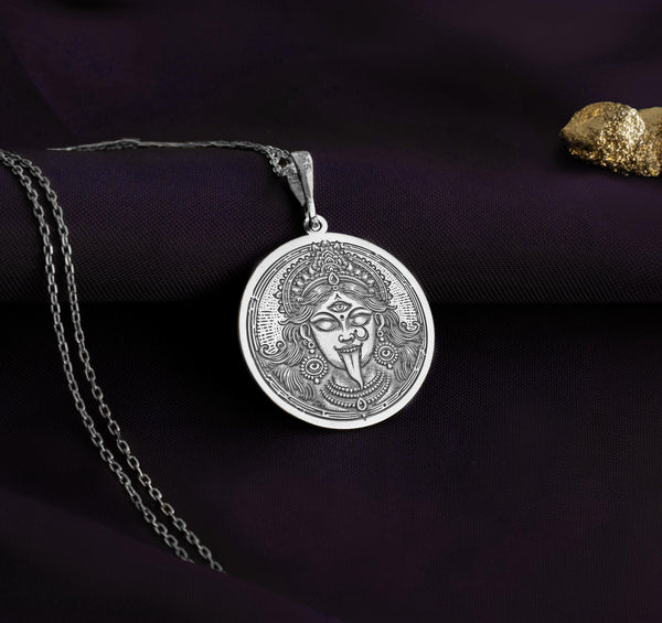 Kali ma Gold pendant, Kali Gold Pendant Kali Coin Gold pendant Necklace ,Hindu Goddess Kali Necklace Amulet, Mahakali Solid Gold Pendant , Mahakali Solid GoldAmulet, Mahakali Solid Gold Necklace , Silver Mahakali Necklace, Solid gold Mahakali Pendant