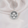 925 Sterling Silver Poodle Angel Dog Medallion showcasing beloved elegant breed with angel wings and heavenly halo. Detailed memorial coin pendant with curly coat and celestial stars. Premium Poodle loss jewelry symbolizing eternal love.