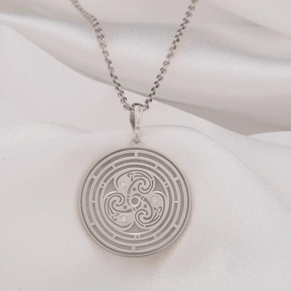 14K Solid Gold Flower Of Life Necklace, Sacred Geometry, Flower Of Life Necklace, Spiritual Necklace, Silver Flower Of Life Pendant