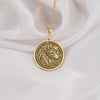 14K Gold Anubis Necklace featuring the ancient Egyptian god Anubis. Elegant and symbolic pendant jewelry, perfect for men and women. A timeless mythology-inspired accessory crafted in solid gold for everyday wear or gifting.