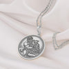 14K Solid Gold Hercules Nemean Lion Necklace, Heracles Slaying Nemean Lion, Hercules' fight with the Nemean lion, Hercules Gift Pendant