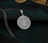 Silver Tree of Life Pendant, Silver Yggdrasil Necklace, Silver Bodhi Tree Jewelry, Silver Tree of Knowledge Charm, Silver Kalpavriksha Pendant, Silver Spiritual Necklace, Silver Cosmic Tree Jewelry, Silver Symbolic Growth Charm, Silver Nature Pendant