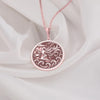 Rose Gold Plated Cancer Zodiac Necklace with celestial astrology details. A meaningful horoscope pendant, ideal for Cancer sign birthdays, astrology lovers, and celestial jewelry collectors. Unique gift for her.