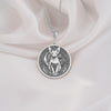 Sphinx cat necklace made from 925 Sterling Silver. A timeless and elegant accessory for cat enthusiasts, perfect as a gift for her on birthdays, holidays, or anniversaries. Durable and stylish for any occasion.