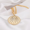 Cross Sacred Emblem Necklace - 14K Gold Handcrafted Talisman, Personalized Redemption Amulet, Eternal Faith Symbol, Christian Heritage Gift