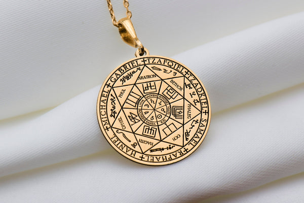 14K Gold Seven Archangels, Archangel Necklace, Angel Jewelery, Archangel Pendant, Guardian Angel, Archangel Gabriel, Uriel