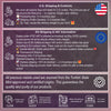 The image is a collage of various texts and icons related to shipping and customs, including information about customs fees, EU shipping, and VAT (Value-added tax) regulations.