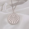 Cross Sacred Emblem Necklace - 14K Gold Handcrafted Talisman, Personalized Redemption Amulet, Eternal Faith Symbol, Christian Heritage Gift