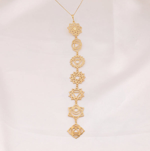 Chakra gold Plated necklace, 14K gold chakra necklace, gold chakra pendant, spiritual gold necklace, gold chakra jewelry, chakra necklace for women, minimalist gold chakra necklace, dainty gold chakra necklacepersonalized gold chakra necklace.