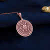 Asura rose gold necklace, Hindu Asura rose gold pendant, Asura mythology rose gold necklace, Rose gold Asura demon necklace, Asura warrior rose gold pendant, Rose gold Asura charm necklace, Mythical Asura rose gold jewelry,