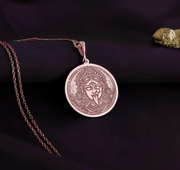 Kali ma Gold necklace, Kali Gold Pendant Kali Coin Gold pendant Necklace ,Hindu Goddess Kali Necklace Amulet, Mahakali Solid Gold Pendant , Mahakali Solid GoldAmulet, Mahakali Solid Gold Necklace , Silver Mahakali Necklace, Solid gold Mahakali Pendant