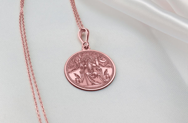 14K Gold Odin Pendant, Viking's father, Viking Pendant, Paganism necklace, Odin valhalla, Odin silver Peendant, Viking Pendant gift