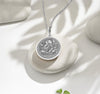 handcrafted sterling silver Taoist necklace inspired by Zhuangzi’s Butterfly Dream, representing enlightenment, change, and inner peace. This elegant piece blends philosophy and artistry, making it a meaningful spiritual jewelry gift.